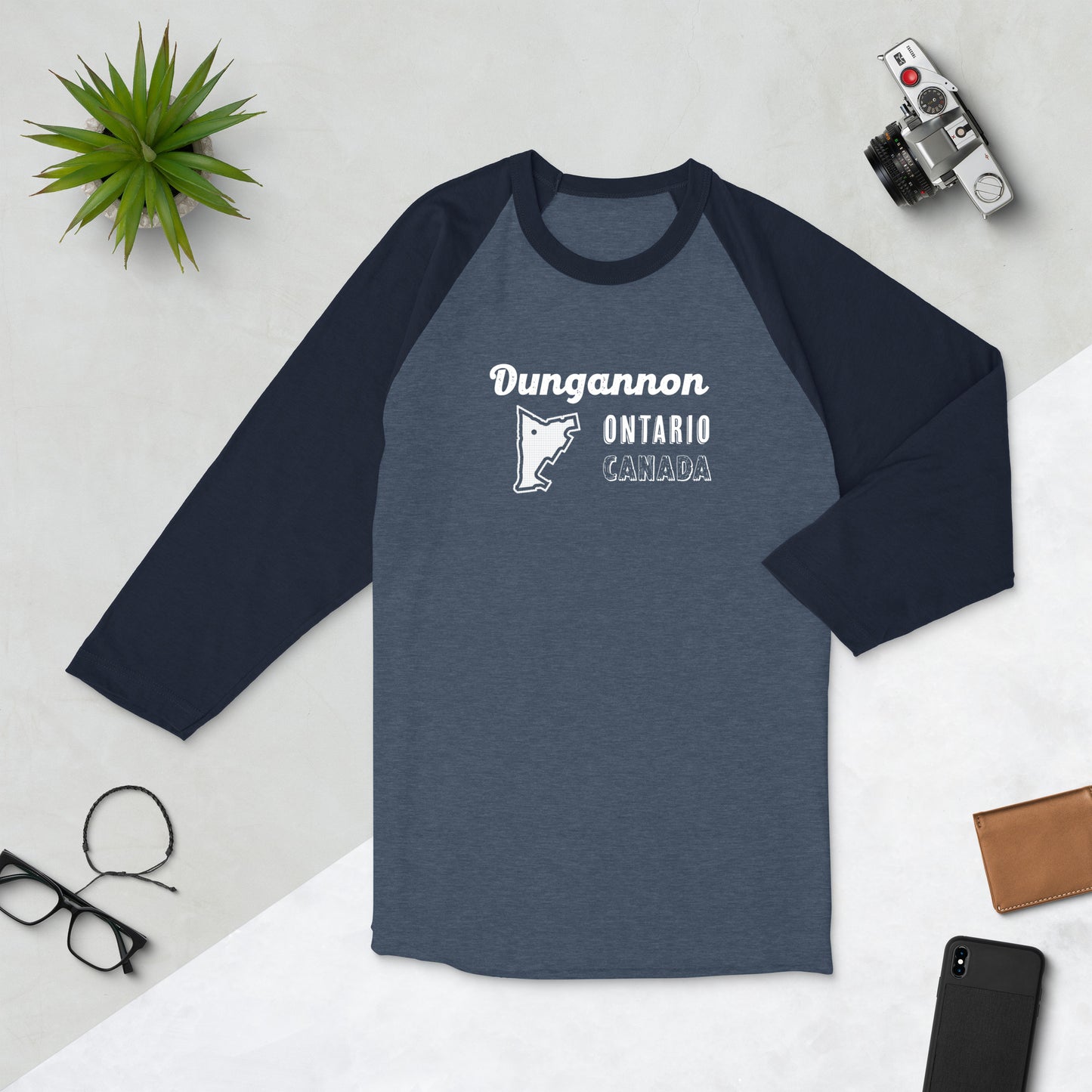 Dungannon Ontario Map 3/4 Shirt